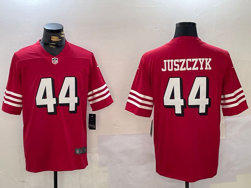 Men San Francisco 49ers #44 Juszczyk Red 2024 Nike Vapor Limited NFL Jersey style 8->tennessee titans->NFL Jersey